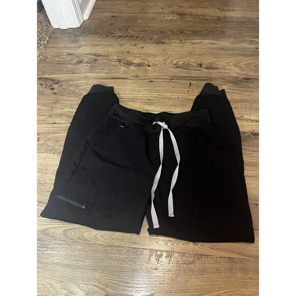 Figs Scrub Pants Womens S Small Black Zamora Jogger Stretch Medical Uniform Work - Picture 11 of 11